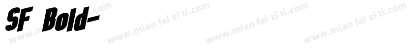 SF Bold字体转换